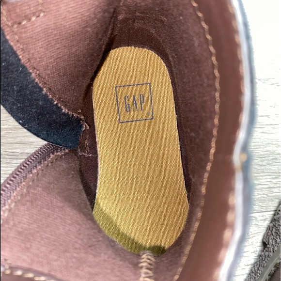 NWOT GAP Chelsea Brown Zip Boots | Cowboy Boots 8T - Picture 5 of 12